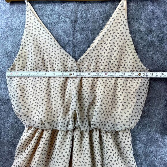 Final Touch Dress Large Beige Sheer Lined Babydoll Retro 90s Y2K Delicate Girly - Picture 5 of 9